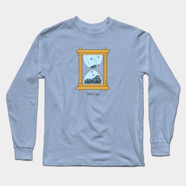 Time Flies Long Sleeve T-Shirt by lupi